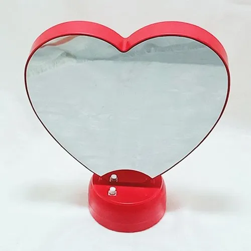 Heart LED Magic Mirror / Heart Photo Frame With Mirror / Valentine